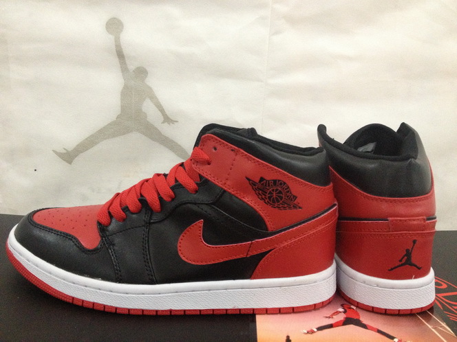 Air Jordan 1 Men Shoes Black/Red Online